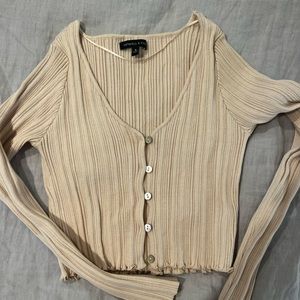 Kendall and Kylie Pacsun Ribbed Knit Button Up Cardigan